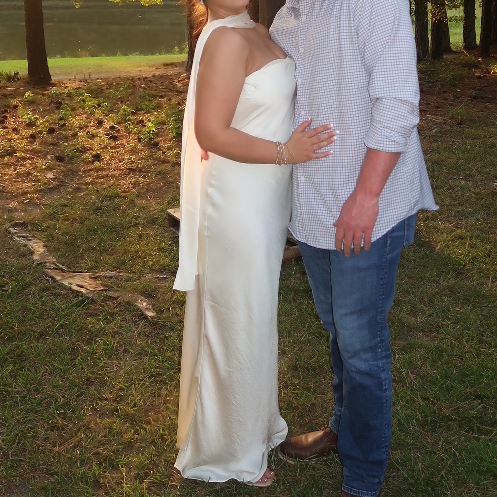 Abercrombie & Fitch Satin Maxi Dress